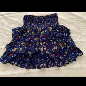 MAJE multi-color Tiered Mini Skirt Large/3, SUPER CUTE, NWOT